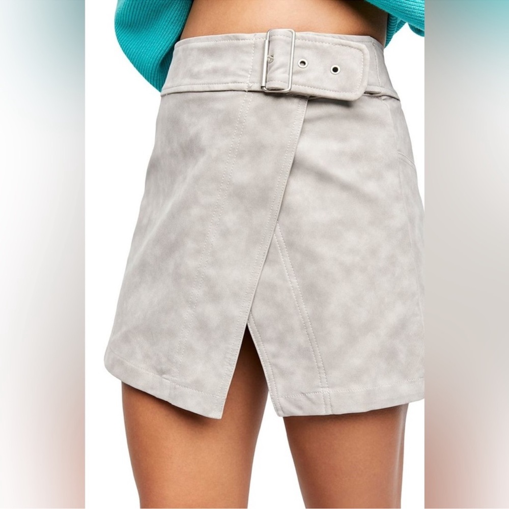 Brand new free people gray wrap skirt